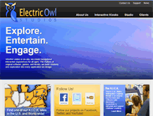 Tablet Screenshot of electricowlstudios.com